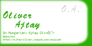 oliver ajtay business card